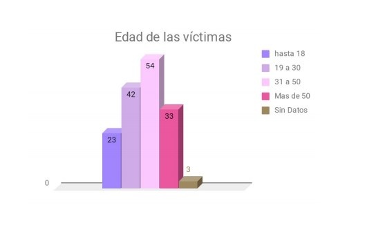 Estadística femicidios primer semestre 2019