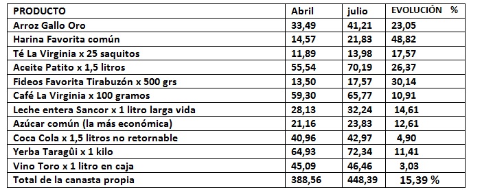 Relevamiento Mayo a Julio