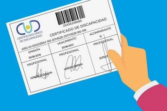 certificado discapacidad