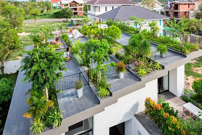 Jardin-en-un-techo-verde-aterrazado