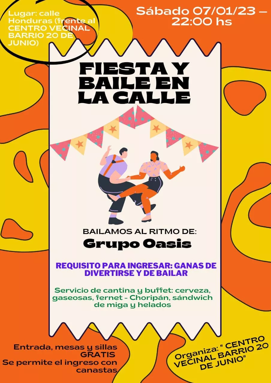 Después de 3 años vuelve la Fiesta del barrio 20 de Junio