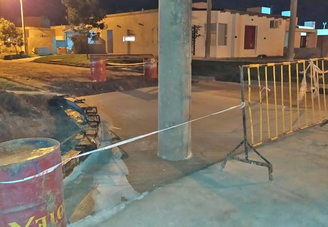 Columna en calle