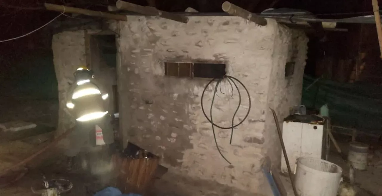 capilla incendio muerto