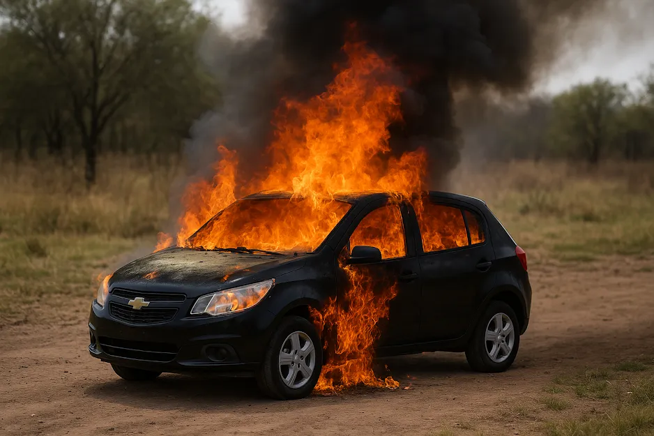 auto quemado