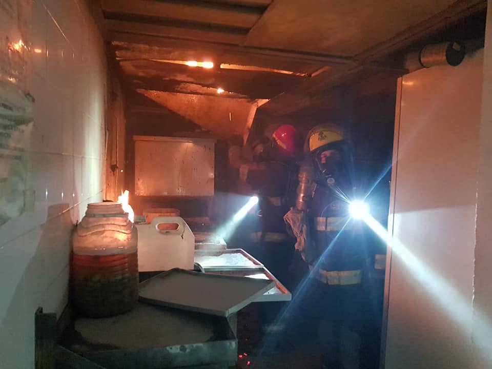 Incendio Confitería La Palma